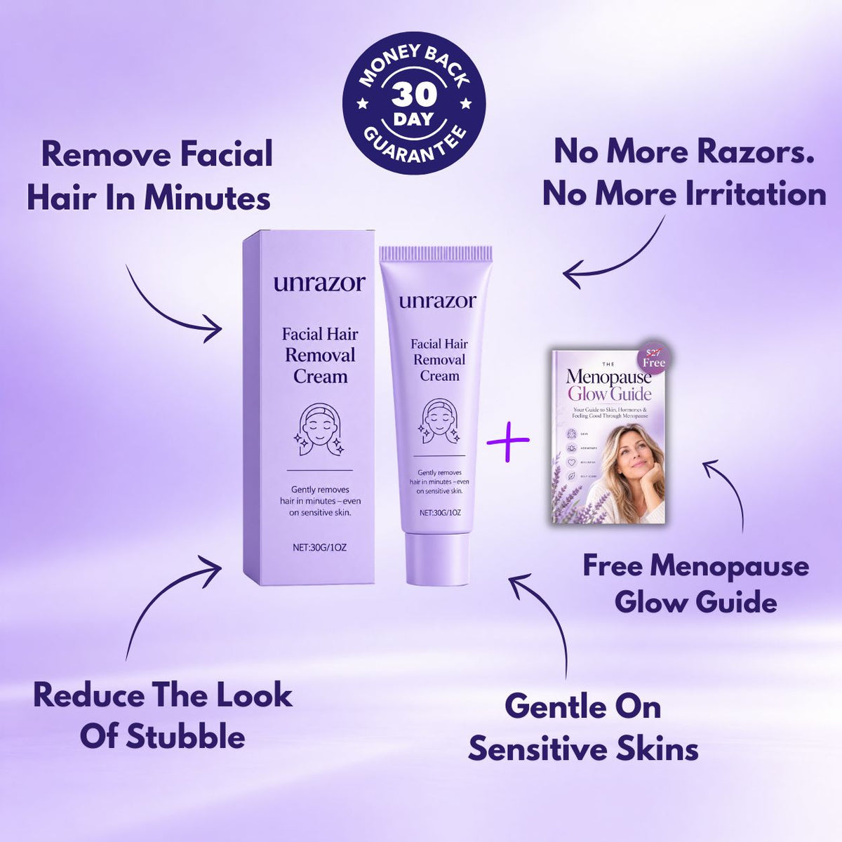 UNRAZOR Facial hair removal cream