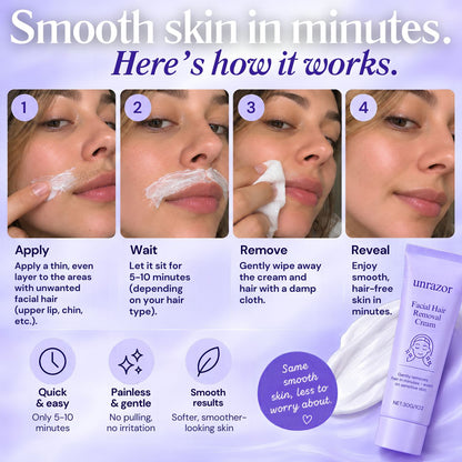 UNRAZOR Facial hair removal cream
